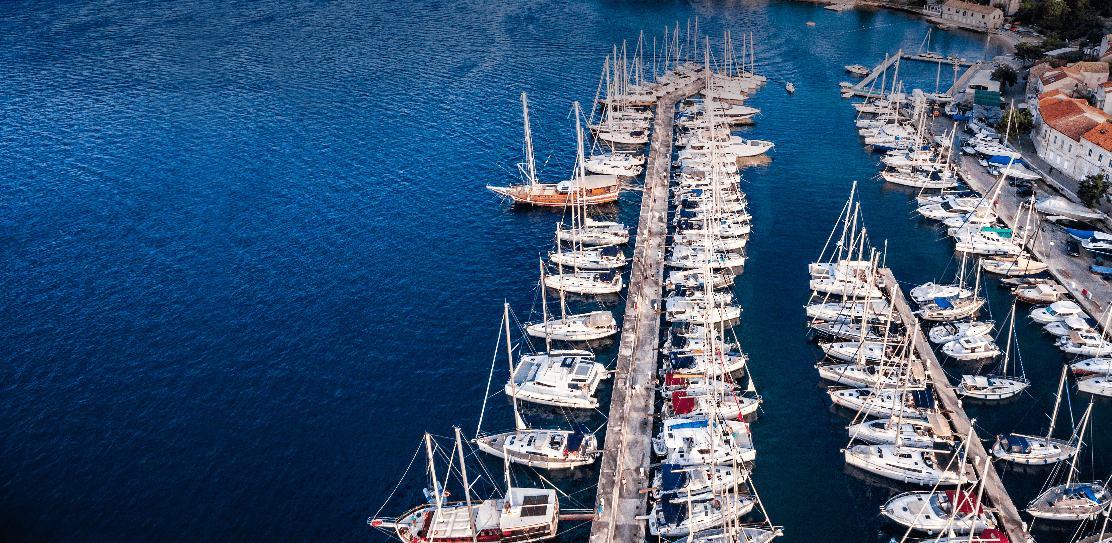 A marina with boats